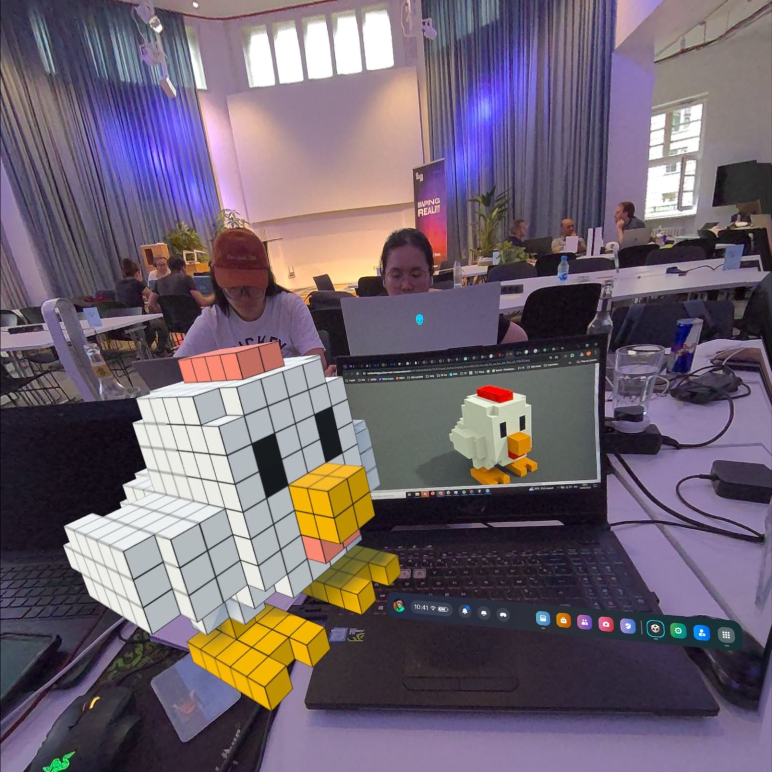 Quarters Voxel Chicken